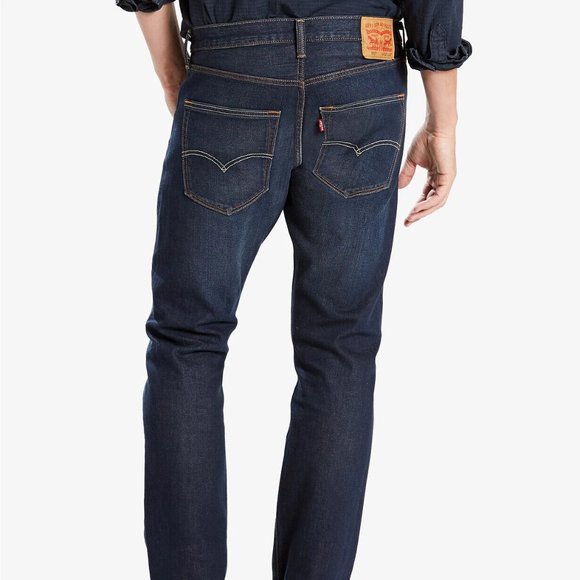 Levi's 501 Straight Button Fly Jeans Medium Wash - Picture 2 of 11